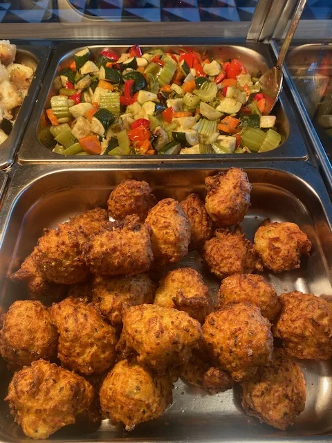 Acras and roast veg