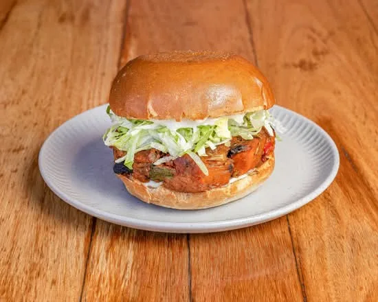 Earth Works vegan burger